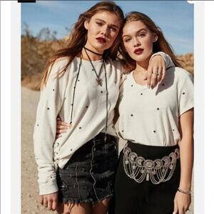 Fifteen Twenty French Terry Star Tie Sweatshirt S